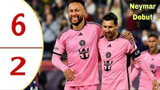 Messi Hattrick  Neymar Debut First Goal - Inter Miami VS Orlando 6-2 & All Goals & Highlights 2024