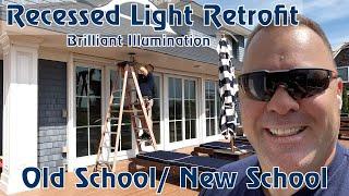 Exterior Recessed Light Upgrade - Retrofit old-school Lightolier to new LEDs by RAB