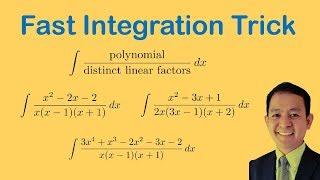 Calculus Cover-up Technique for Integrals of Rational Functions Distinct Linear Factors