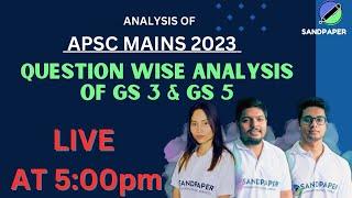 LIVE - GS 5  APSC CCE MAINS 2023  7638032775- ADMISSIONS OPEN