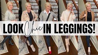 Look Chic In Leggings  Outfit Ideas for Women Over 50