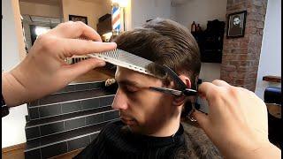 ASMR Mens Scissor Haircut. No Talking No Hairdryer No Clippers.