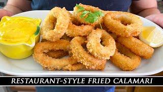 Making Restaurant-Style Fried Calamari at Home  Calamares Fritos Recipe