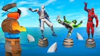 Fortnite SIMON SAYS Do Not FALL Into The SHARK TANK Fortnite Creative