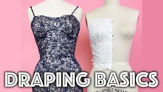 How to Drape on a Dress Form Draping For Beginners  Sew Anastasia