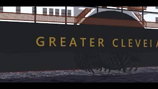 Fictional Great Lakes Steamer Greater Cleveland in Vehicle Simulator and Virtual Sailor