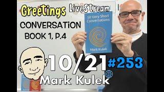 #253 Greetings book 1 p.4 #1  Mark Kulek LiveStream Lesson - ESL