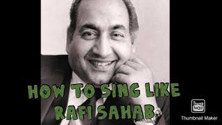 How to sing like MOHAMMAD RAFI  Singing Analysis  Jayesh Jadhav