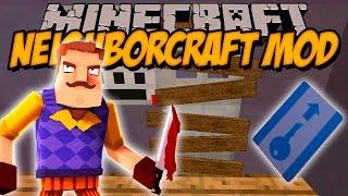 NEIGHBOR CRAFT MOD - Hello neighbor en Minecraft - Minecraft mod 1.7.10 Review ESPAÑOL