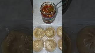 soup dumplings and chili oil from trader joes  #dumplings#chilioil#asmr