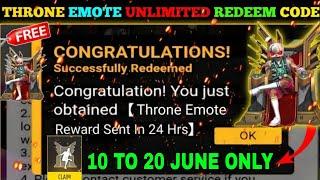 FREE FIRE REDEEM CODE TODAY 20 JUNE REDEEM CODE FREE FIRE  FF REDEEM CODE TODAY 20 JUNE