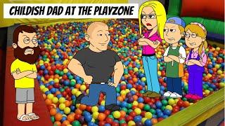 Childish Dad at the Playzone