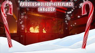 Prodeus Holiday Fireplace 1hr Loop