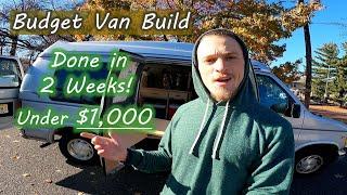 You Dont Need an Expensive Van to Follow Your Dreams  Budget Conversion Quick Tour