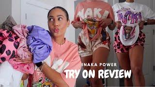 INAKA POWER TRY ON REVIEW  unsponsored activewear haul size M