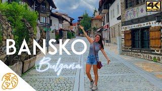 Bansko Bulgaria 4k Travel Summer Walking Tour for Tourist & Digital Nomads