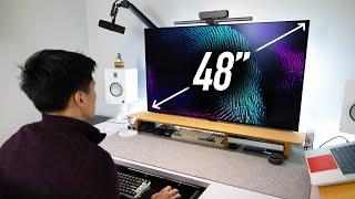 Using a 48 Monitor How Big Is TOO Big? Vs Ultrawide