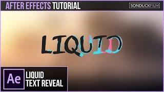 After Effects Tutorial Liquid Text Effect - Motion Graphics