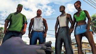 GTA San Andreas Remastered Final Mission  Ending RTX 4090 Gameplay - Realistic Graphics Mod