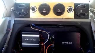 Prueba del equipo  de car audio que tengo en el auto  parte1