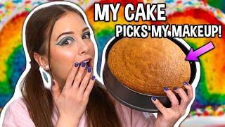 MY CAKE PICKS MY MAKEUP  Makeup Challenge