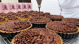 American Style Pecan Pie Making  미국식 피칸파이 만들기  Korean Bakery