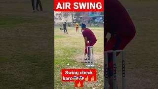 Air Swing Bowling In Tennis ball  #cricket #bowling #shorts