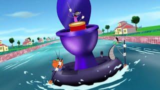 Oggy and the Cockroaches - The Bathtub Race S04E36 CARTOON  New Episodes in HD