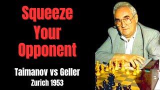 Chess Strategy Playing on Both Flanks. Taimanov vs Geller. Zurich 1953