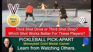 Pickleball Decision What Third Shot Works Best For You?  Drop Or Drive? Learn By Watching Others