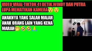 Video Viral Seleb tiktok 41 detik Windy Putra lupa mematikan kamera saat sedang mesum