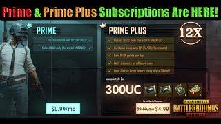 Prime & Prime Plus SUBSCRIPTIONS Are LIVE on PUBG Mobile - Overview - Good or Bad?