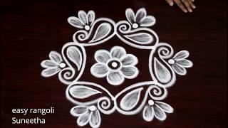 Episode 16....Basic Small #Rangoli & Kolam designs  Muggulu  ముగ్గులు  रंगोली