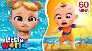 Hot And Cold Opposites Song + More Kids Songs & Nursery Rhymes by Little World