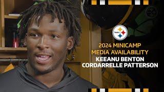 Keeanu Benton Cordarrelle Patterson Media Availabilities June 13  Pittsburgh Steelers