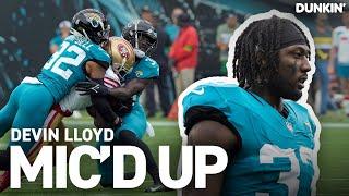 Devin Lloyd Micd Up Against 49ers  Jacksonville Jaguars