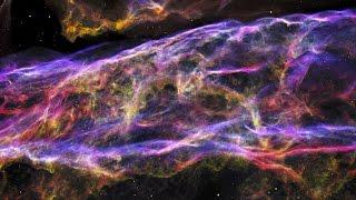 Vibrant Gaseous Ribbons The Veil Supernova Remnant Ultra HD