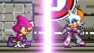 Espio vs Rouge - The Ninja vs The Spy  Sonic Sprite Animation