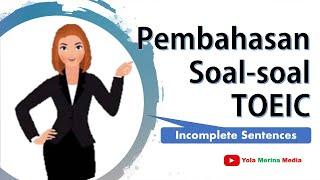 TOEIC  Pembahasan Soal TOEIC  Part 1