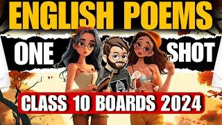 Class 10 English Poems One Shot  First Flight Class 10 Board 2024  Poems Class 10 one shot