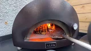 Lighting and cooking with the Alfa Moderno 1 Pizza Oven Formerly named Alfa One  Nano