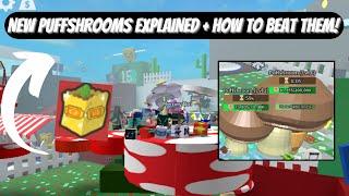 NEW PUFFSHROOMS EXPLAINED - How To Spawn and Defeat Puffshrooms - Bee Swarm Simulator Roblox