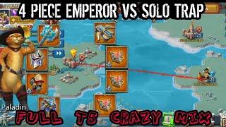 Lords Mobile -4 Piece EMPEROR vs F2P Solo Trap   FULL T5 INCOMING