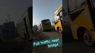 Morning full traffic near outer ring road bridge #viral #morning #cyclinglife #travel #vlog #short