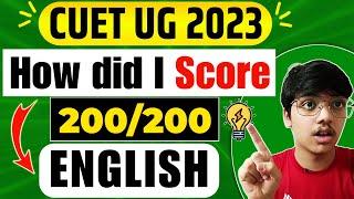 How did I score 200200 in English  I Must Watch  I CUET 2024