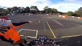 NSW Motorcycle Operator Skills Test MOST - My RAW footage.