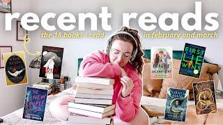 I read 18 books and lets talk about them  READING WRAP UP