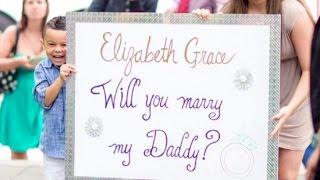 Will You Marry My Daddy? Son Helps Dad Propose with Surprise Flash Mob