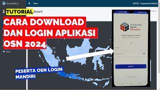 CARA DOWNLOAD DAN LOGIN APLIKASI OSN 2024