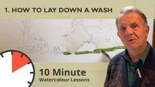 How to Lay Down a Wash  -  10 Minute Watercolour Lessons   1